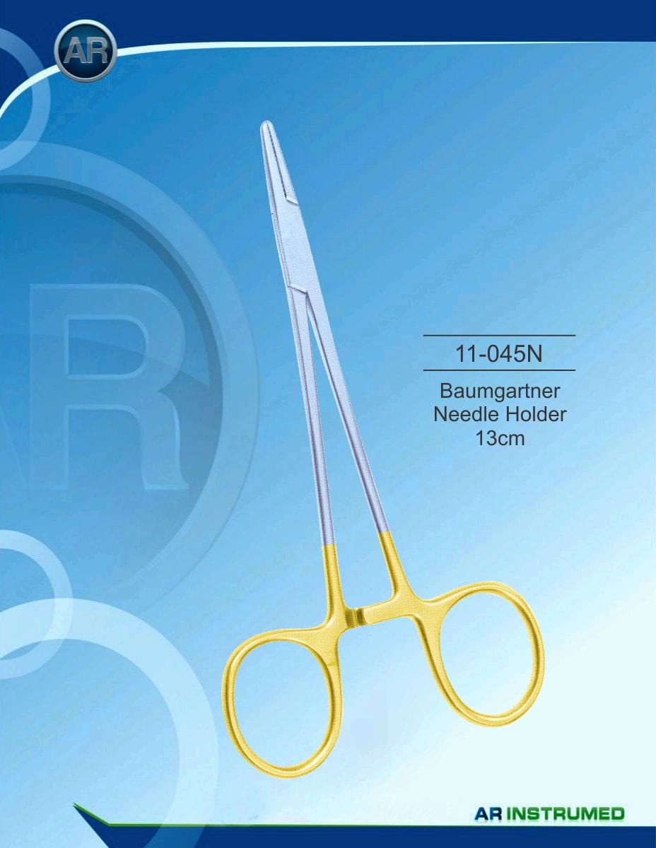 Baumgartner Needle Holder 13cm – AR Instrumed, Surgical Instruments