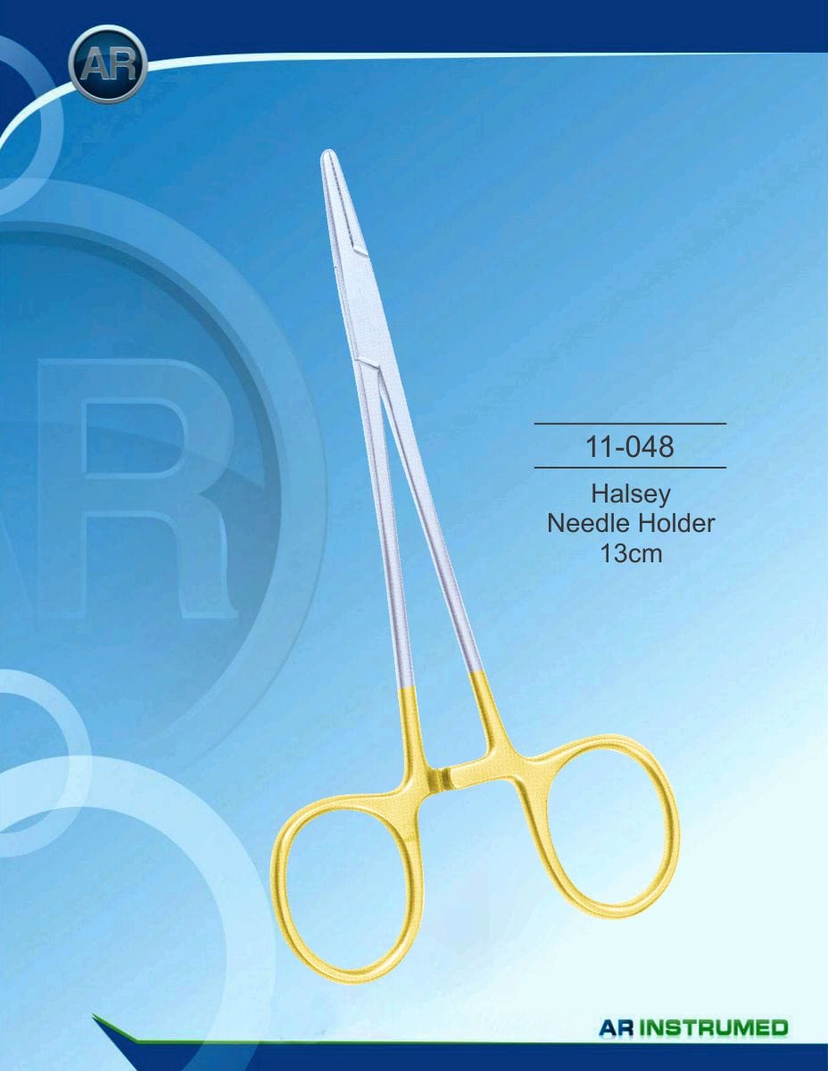 Halsey Needle Holder 13cm (TC) – AR Instrumed, Surgical Instruments