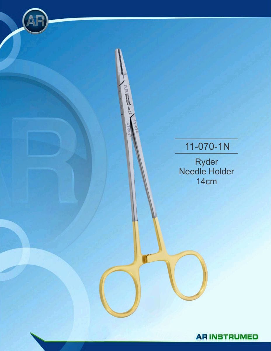 Ryder Needle Holder 14cm – AR Instrumed, Surgical Instruments