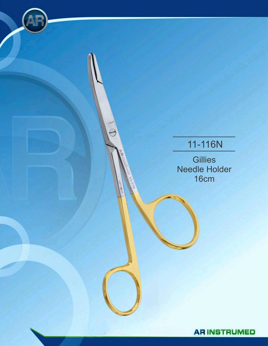 Gillies Needle Holder 16cm – AR Instrumed, Surgical Instruments