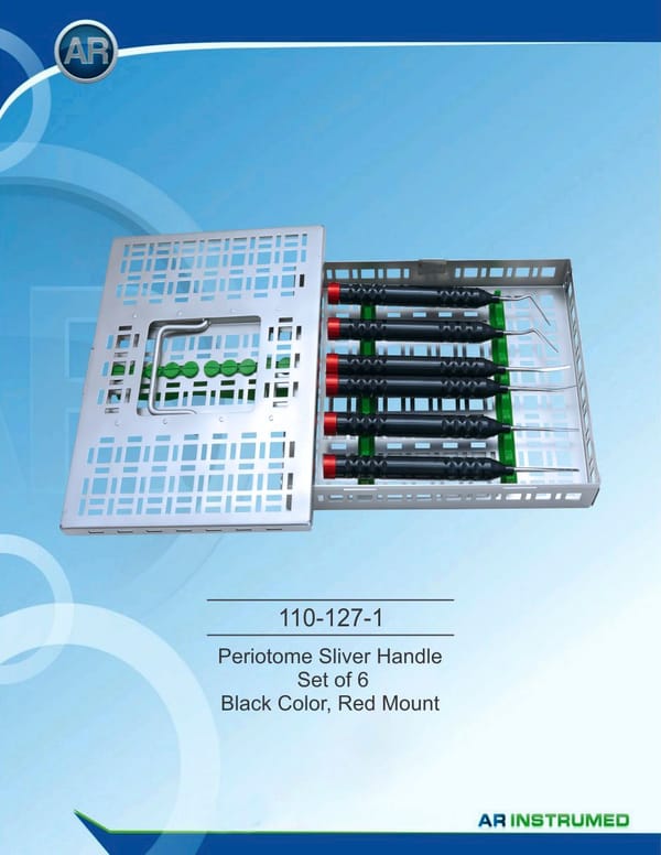 Periotome set of 6 pieces