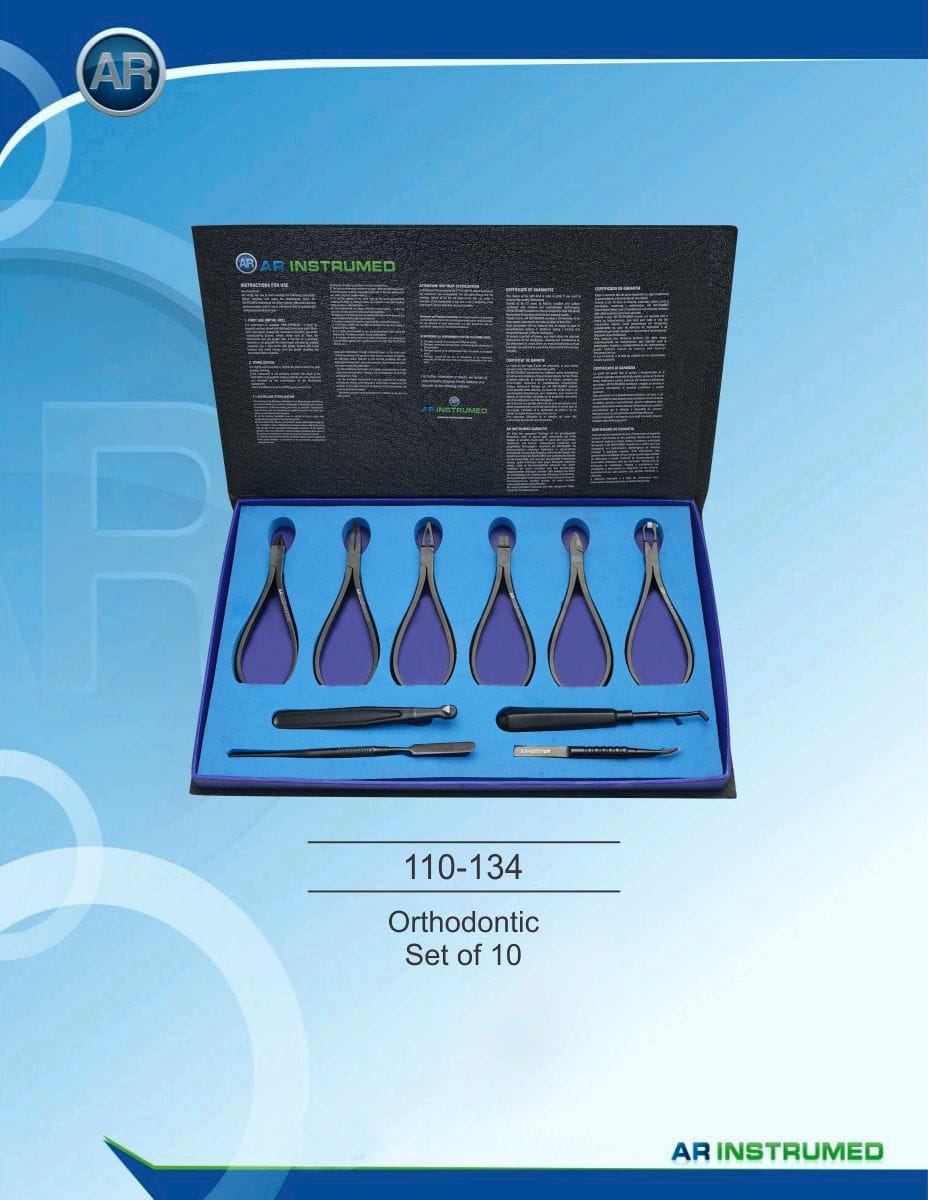 Orthodontic set of 10 pieces – AR Instrumed, Pliers