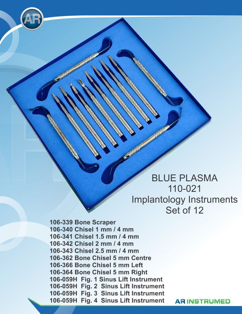 Implantology Set of 12 – AR Instrumed, Systemunabhängige Instrumente und Zubehör