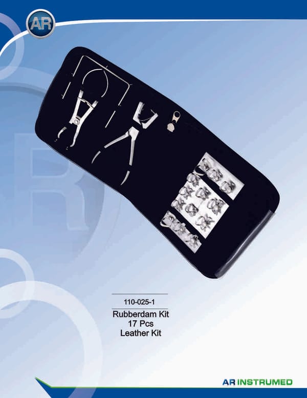 Rubber Dam Kit 17 Pcs Leather Kit