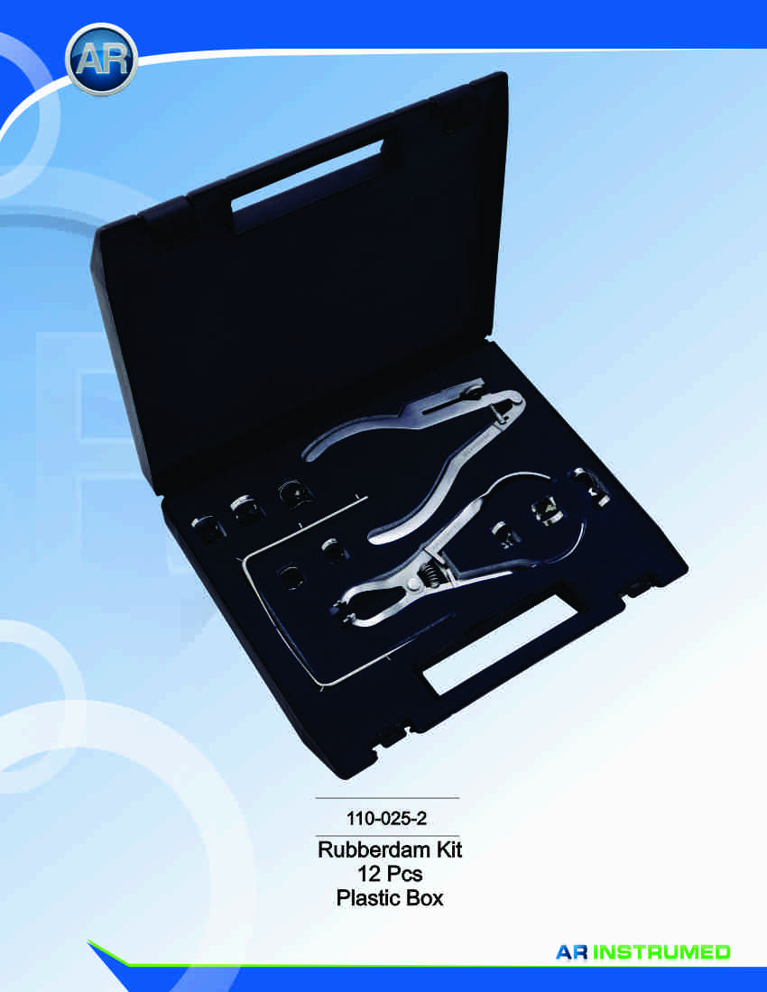 Rubber Dam Kit 12 Pcs Plastic Box – AR Instrumed, Rubber Dam Systems & Accessories