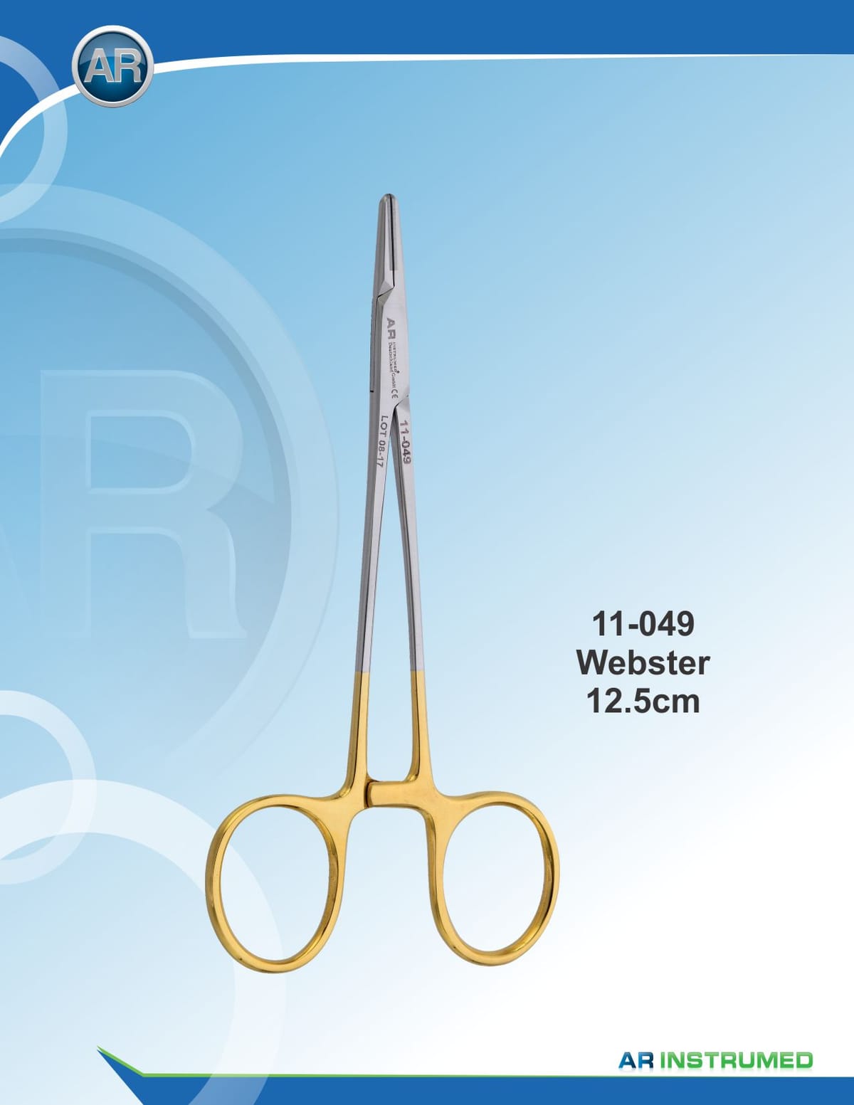 Webster Needle Holder 12.5cm – AR Instrumed, Chirurgische Instrumente