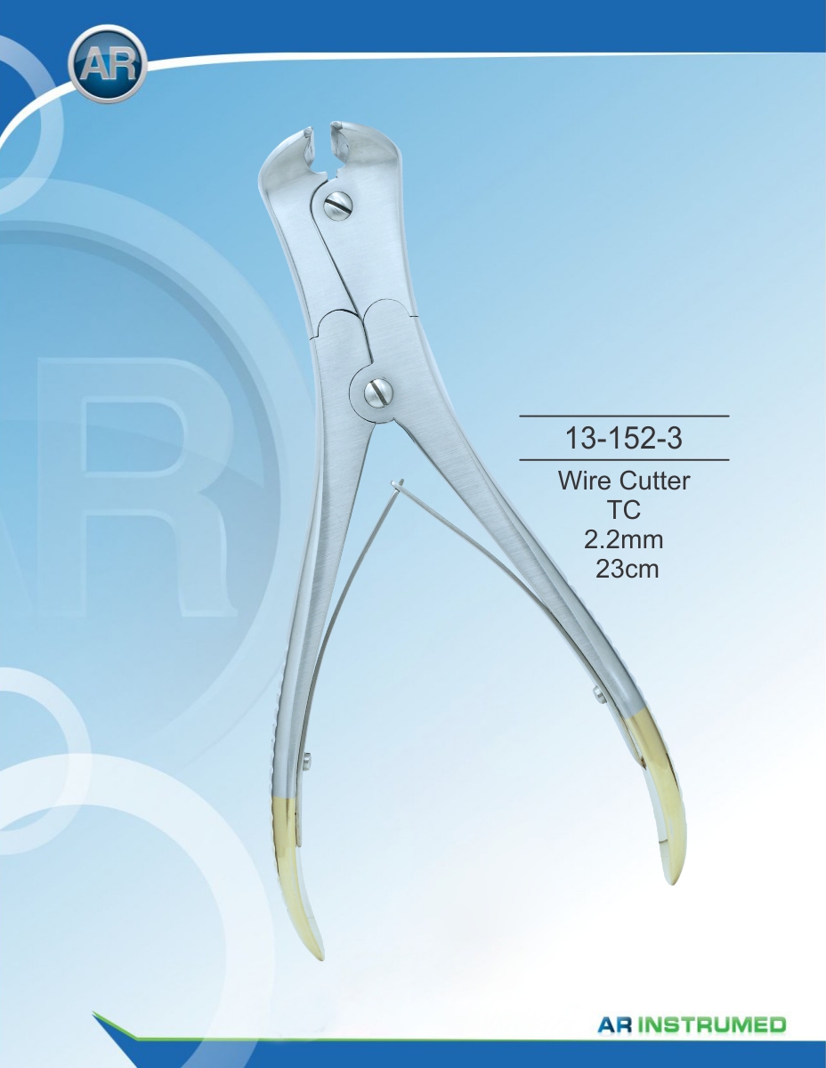 Wire Cutter TC 2.2mm 23cm – AR Instrumed, Bone Rongeurs & Chisels