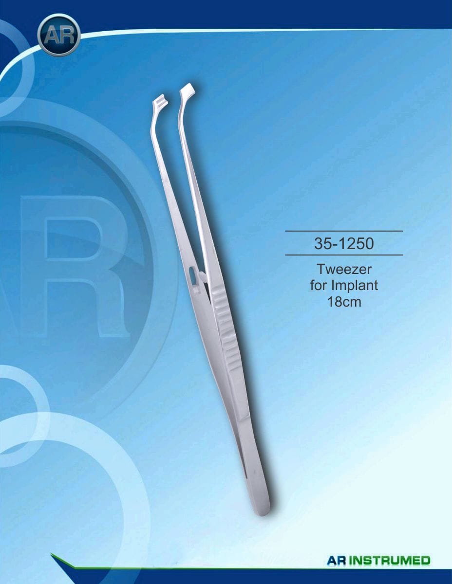 Tweezer For Implant 18cm – AR Instrumed, Tweezers