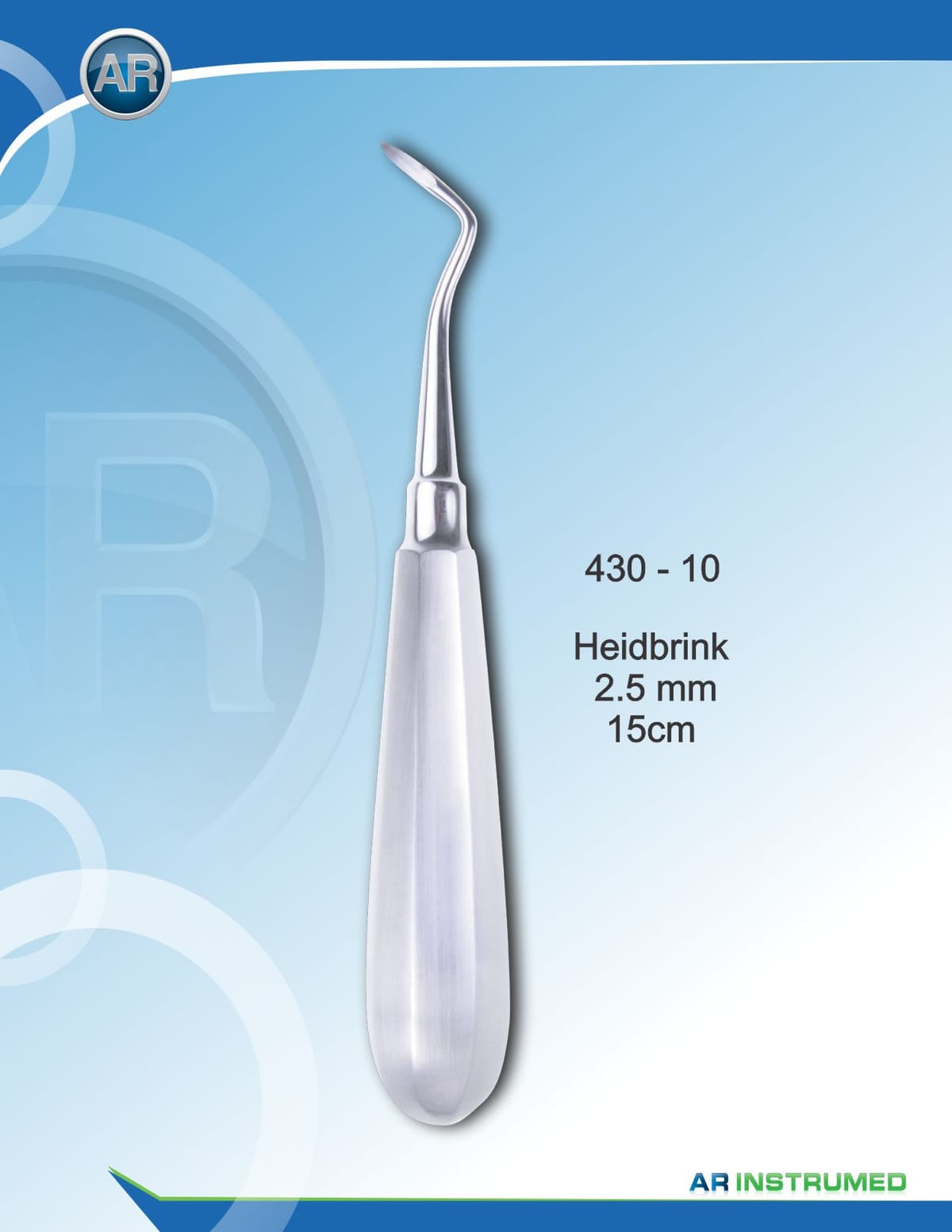 Heidbrink Elevator 3mm 15cm – AR Instrumed, Root Elevators