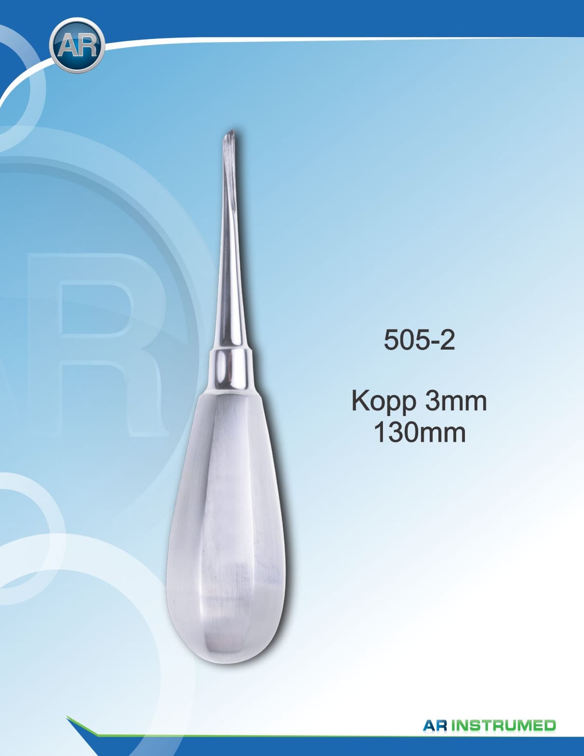 Elevator Kopp 3mm – AR Instrumed, Root Elevators