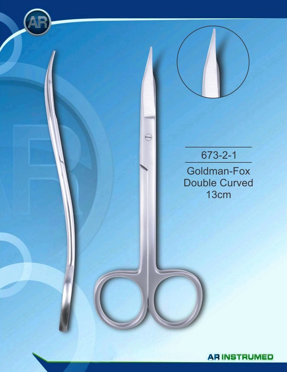 Goldman-Fox Double Curved 13cm – AR Instrumed, Surgical Instruments