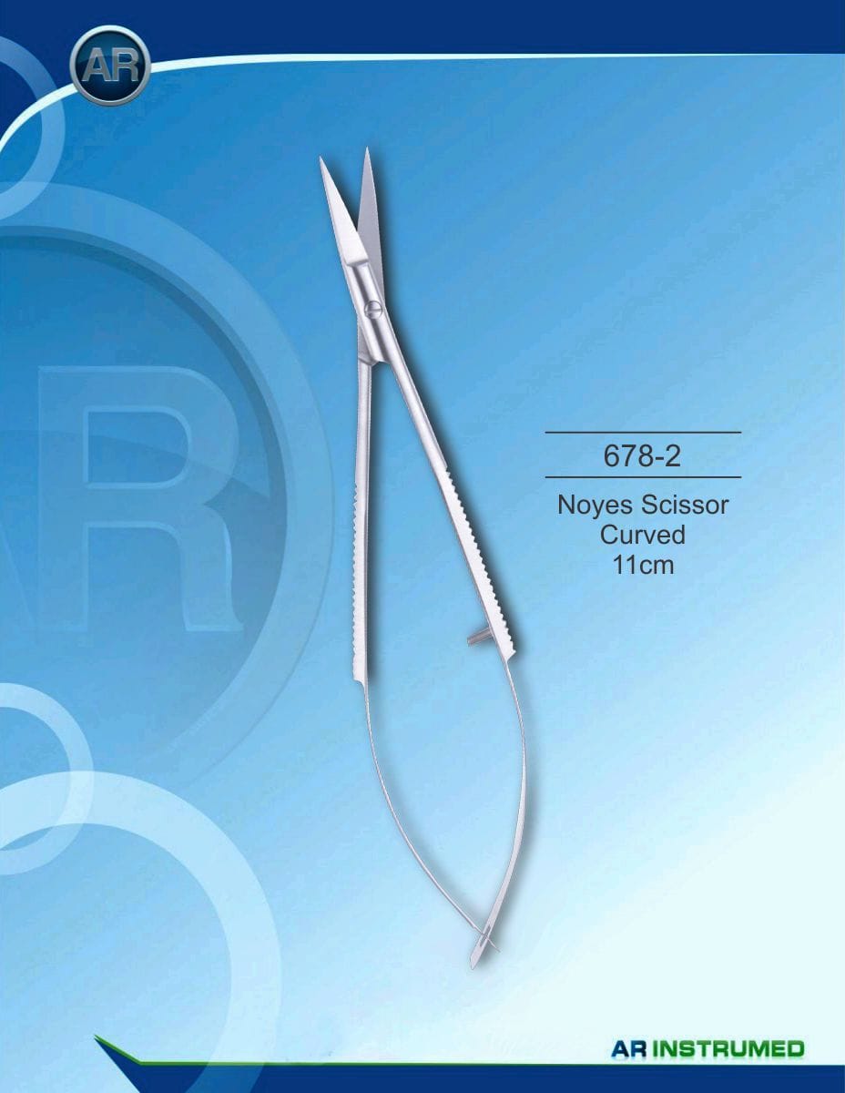 Noyes Scissor Curved 11cm – AR Instrumed, Chirurgische Instrumente
