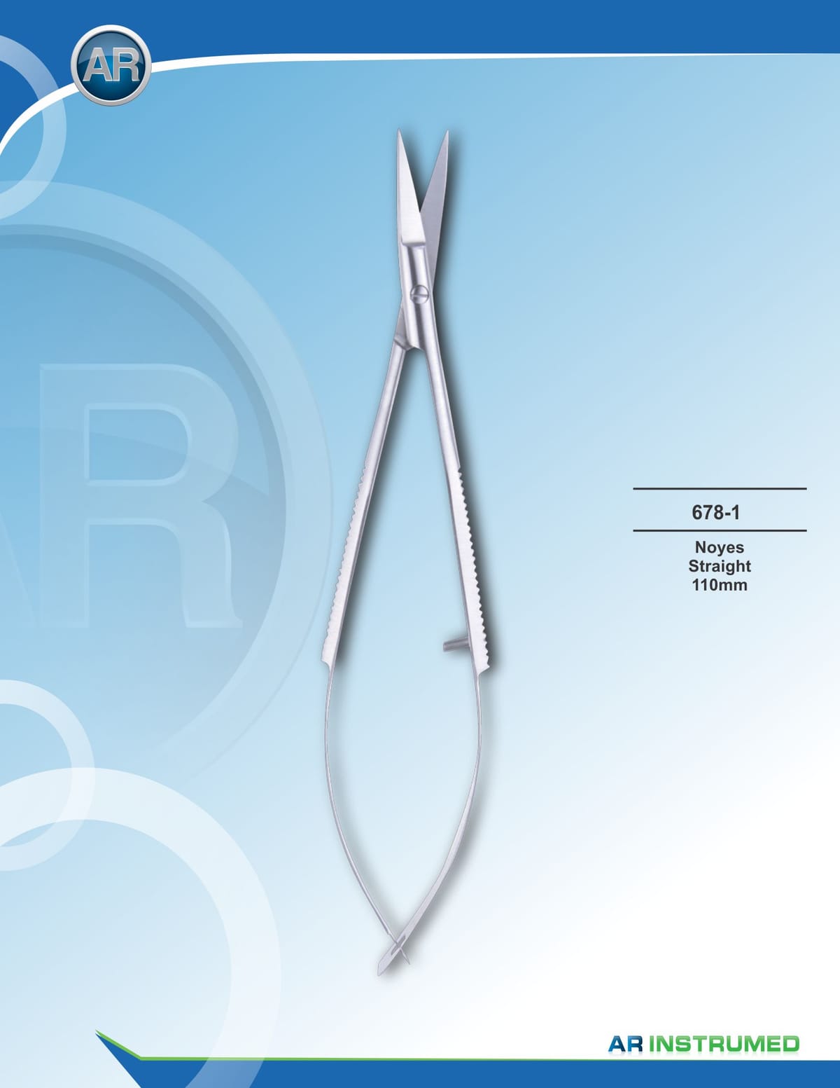 Noyes Scissor Straight 11cm – AR Instrumed, Surgical Instruments