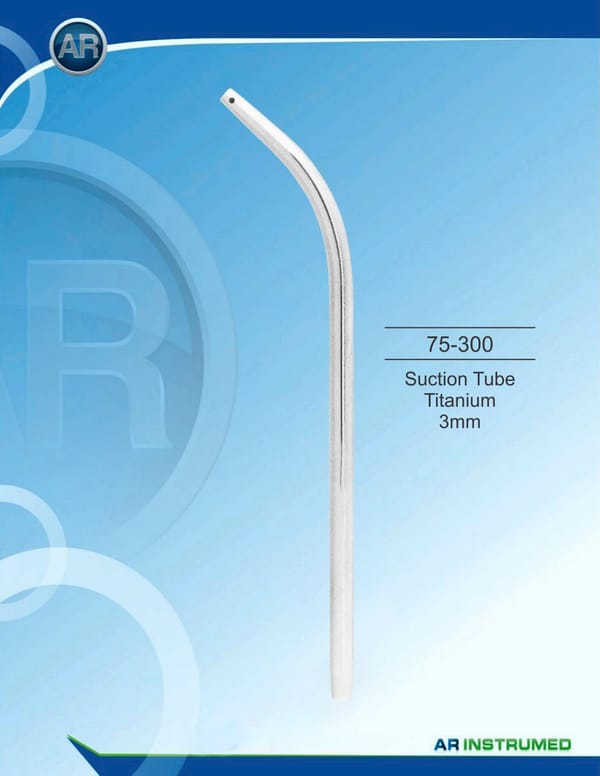 Suction Tube Titanium 3mm