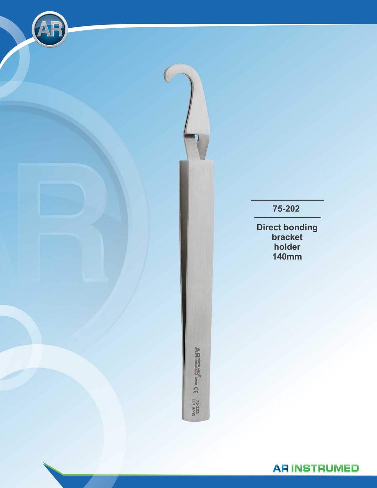 Direct Bonding Bracket Holder 14cm – AR Instrumed, Zangen