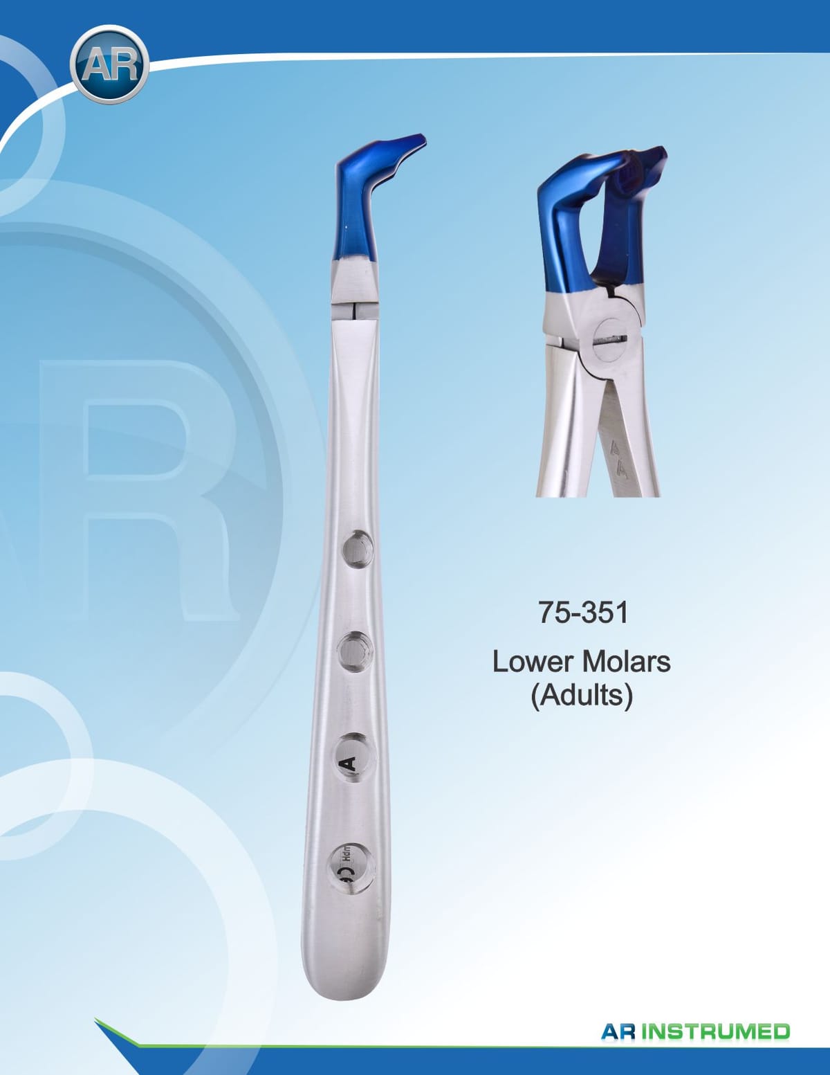 Lower Molars (Adults) – AR Instrumed, Extraktionszangen