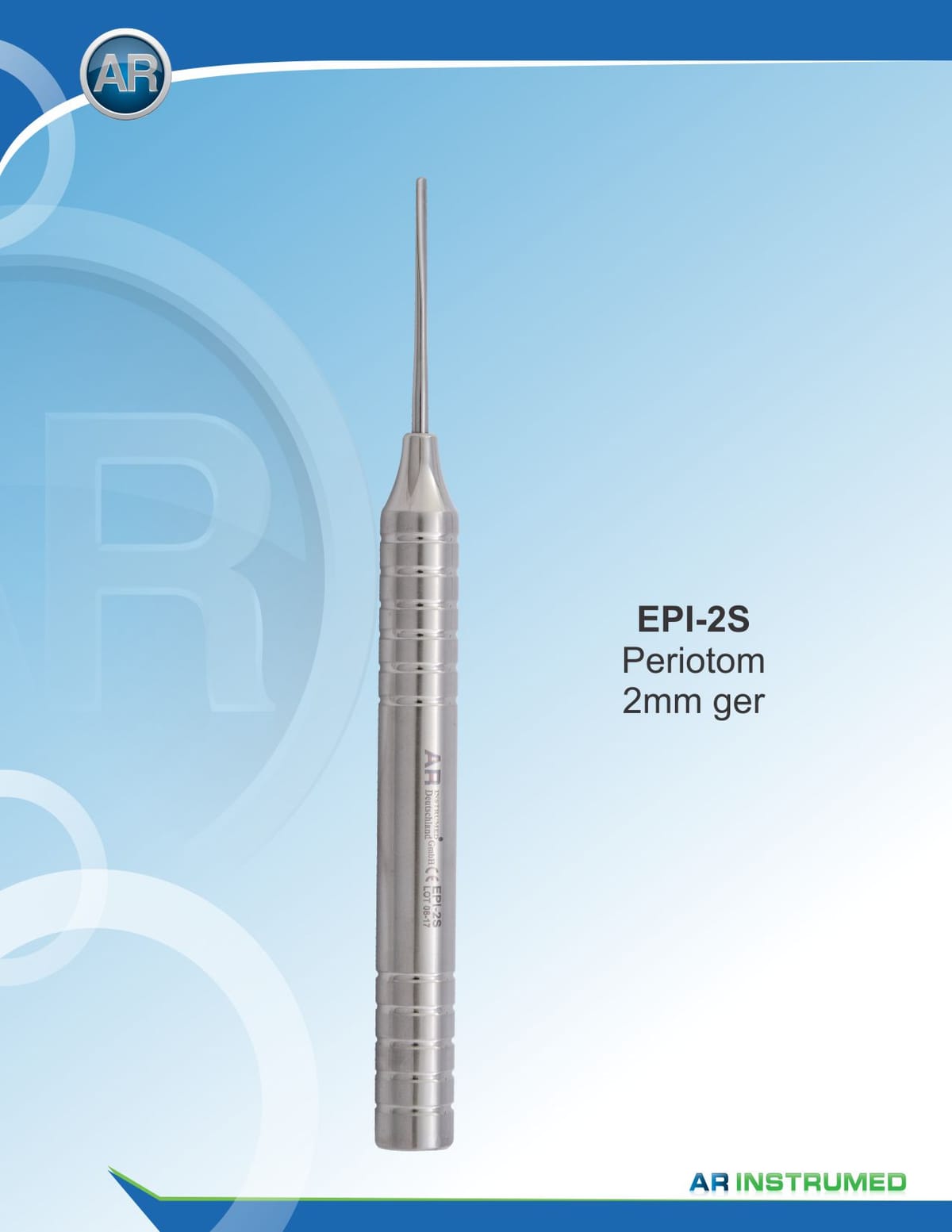 Periotome Flexible 2mm Straight – AR Instrumed, Surgical Instruments