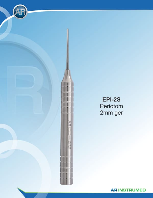 Periotome Flexible 2mm Straight