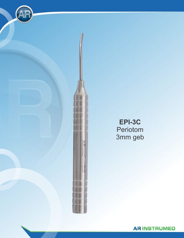 Periotome Flexible 3mm Curved