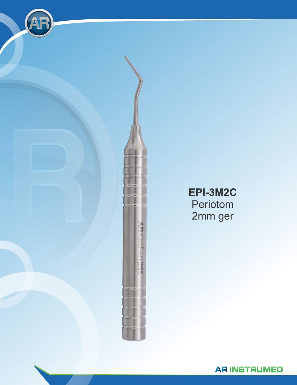 Periotome Flexible 2mm Curved – AR Instrumed, Surgical Instruments