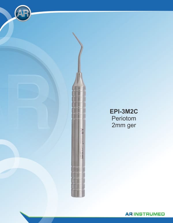 Periotome Flexible 2mm Curved