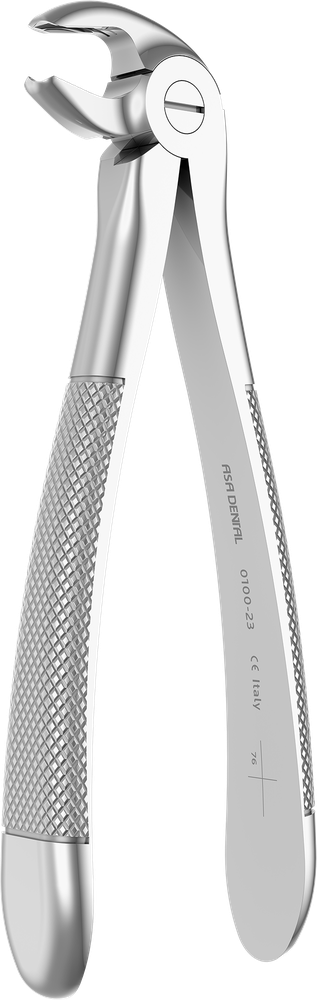 UK-Molaren rechts - 15,5 cm - mit geriffelten Spitzen 0100-23 – ASA Dental S.p.A. Uninominale