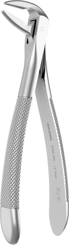 UK Wurzeln Frontzähne - 15.7 ± 0.2 cm - mit geriffelten Spitzen 0100-59L – ASA Dental S.p.A. Uninominale