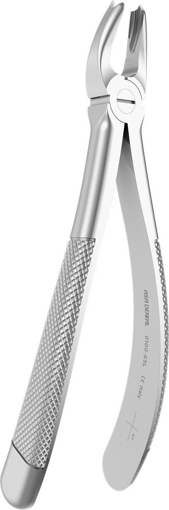OK-Molaren links - 16,9 cm - mit geriffelten Spitzen 0100-65L
