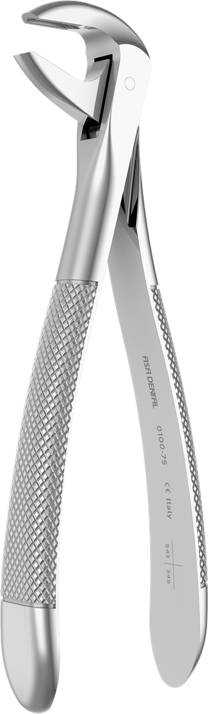 UK-Eckzähne und Prämolaren - 15.8 ± 0.3 cm - mit geriffelten Spitzen 0100-75 – ASA Dental S.p.A. Uninominale