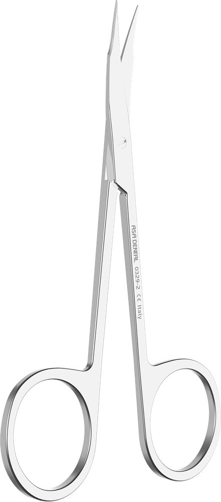 Präparierscheren - abgerundete gebogene Schnabelspitzen - 11,5 cm 0329-2