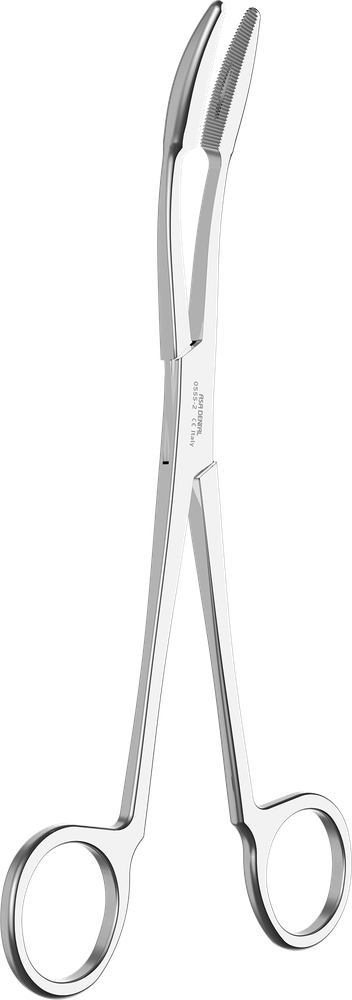 Pinze porta tamponi - curve - 20 cm