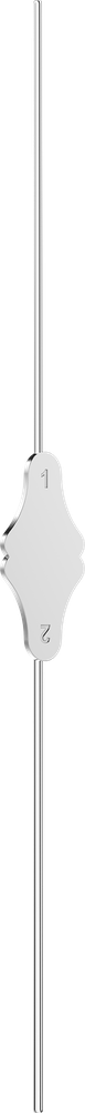 Knopfsonden - Ø 0.9/1.1 mm - 12,5 cm 2650-02