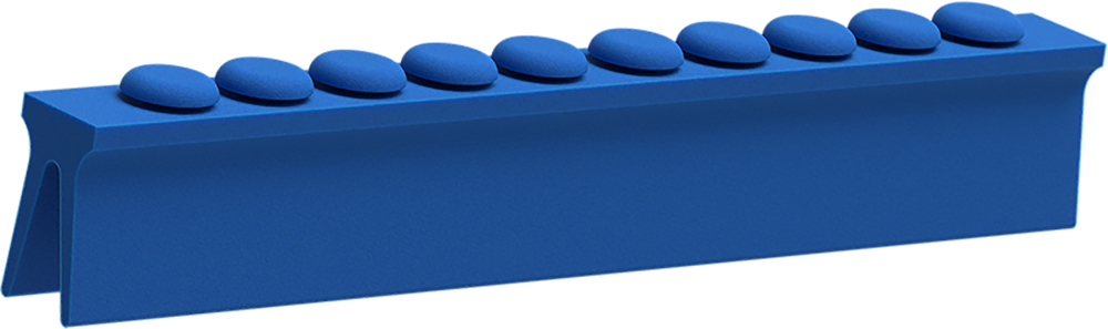 Blau - Silikon-Schiene für 10 Instrumente 2770-G – ASA Dental S.p.A. Uninominale