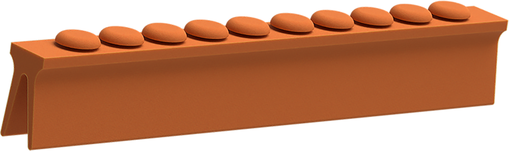 Orange - Silikon-Schiene für 10 Instrumente 2770-GA – ASA Dental S.p.A. Uninominale, Trays, Sterilization Containers and Accessories