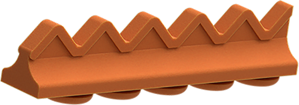 Orange - Silikon-Schiene für 5 Instrumente 2773-GA – ASA Dental S.p.A. Uninominale, Trays, Sterilcontainer und Zubehör