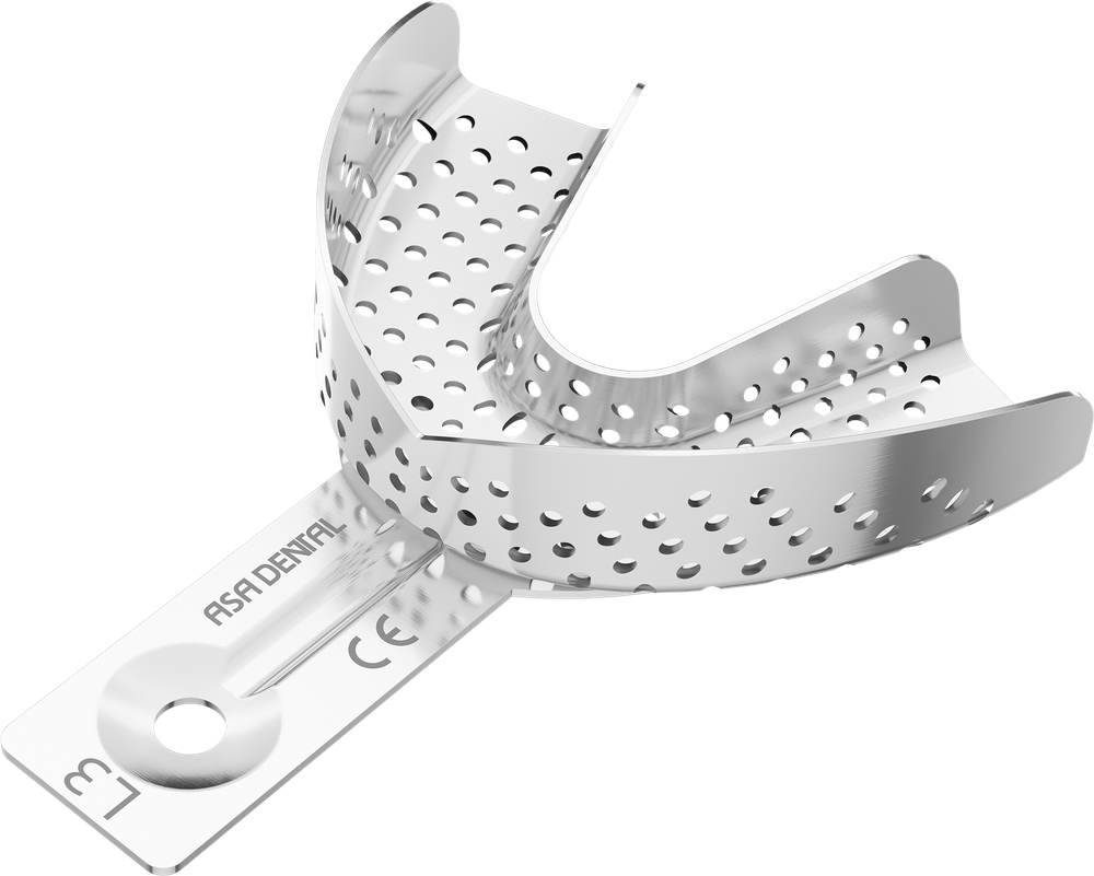 Perforiert aus Aluminium - Retentionsrand - UK - S 2800-L3 – ASA Dental S.p.A. Uninominale, Abdrucklöffel