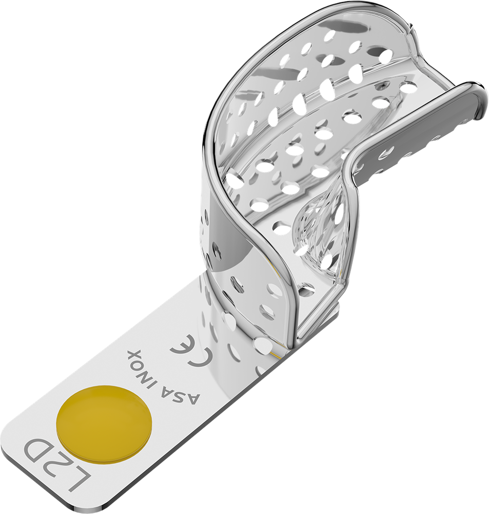 Perforiert, Edelstahl - PERMA-LOCK - Retentionsrand - HALBSEITIG - XS 2804-L2D – ASA Dental S.p.A. Uninominale