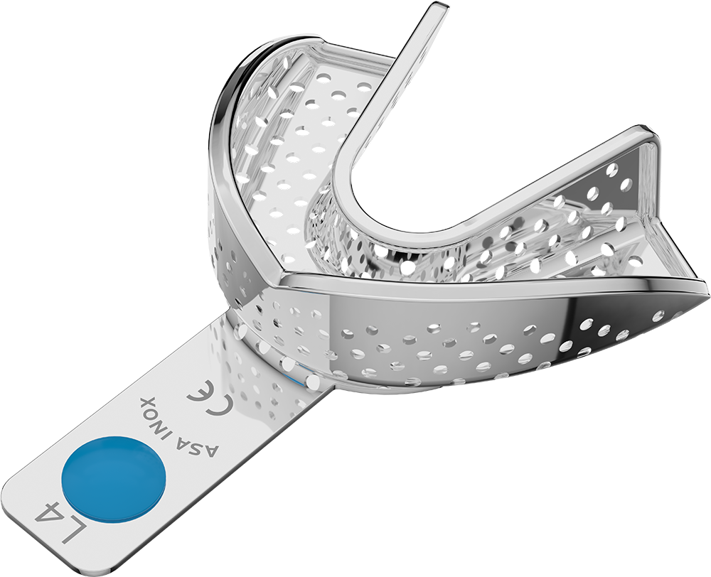 Perforiert, Edelstahl - PERMA-LOCK - Retentionsrand - UK - M 2804-L4 – ASA Dental S.p.A. Uninominale