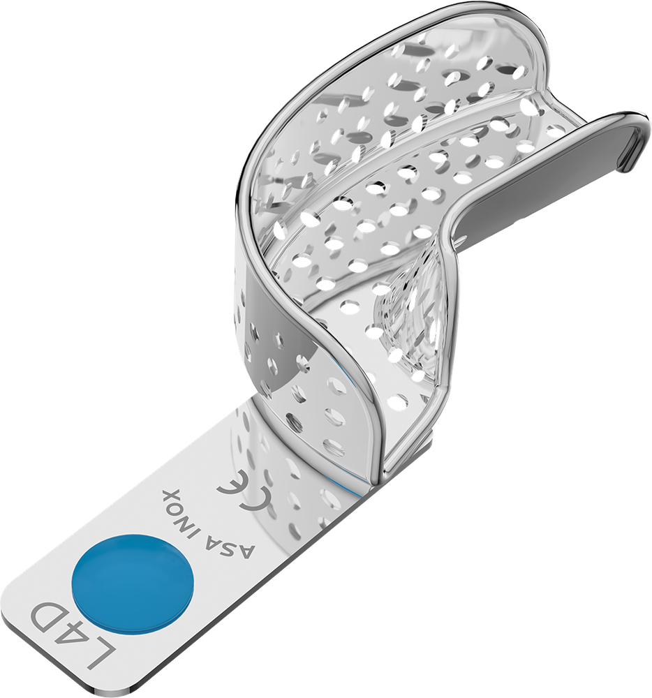 Perforiert, Edelstahl - PERMA-LOCK - Retentionsrand - HALBSEITIG - M 2804-L4D – ASA Dental S.p.A. Uninominale