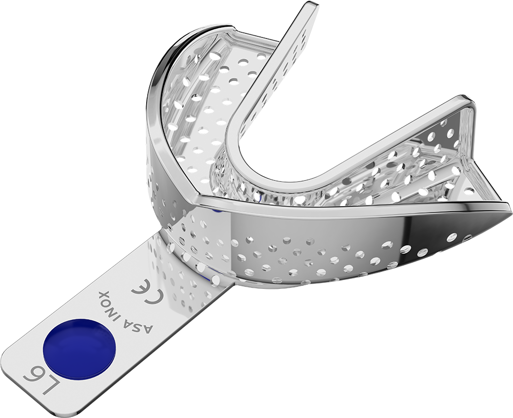 Perforiert, Edelstahl - PERMA-LOCK - Retentionsrand - UK - XL 2804-L6 – ASA Dental S.p.A. Uninominale