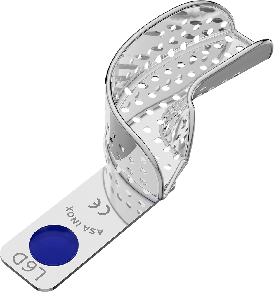 Perforiert, Edelstahl - PERMA-LOCK - Retentionsrand - HALBSEITIG - XL 2804-L6D – ASA Dental S.p.A. Uninominale