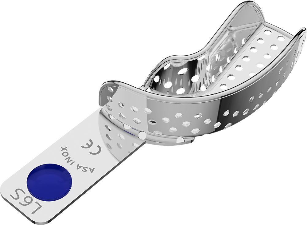 Perforiert, Edelstahl - PERMA-LOCK - Retentionsrand - HALBSEITIG - XL 2804-L6S – ASA Dental S.p.A. Uninominale