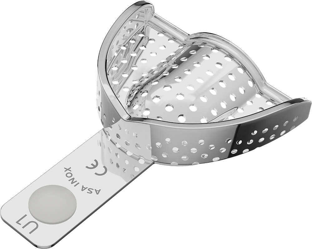 Perforiert, Edelstahl - PERMA-LOCK - Retentionsrand - OK - XXS 2804-U1 – ASA Dental S.p.A. Uninominale