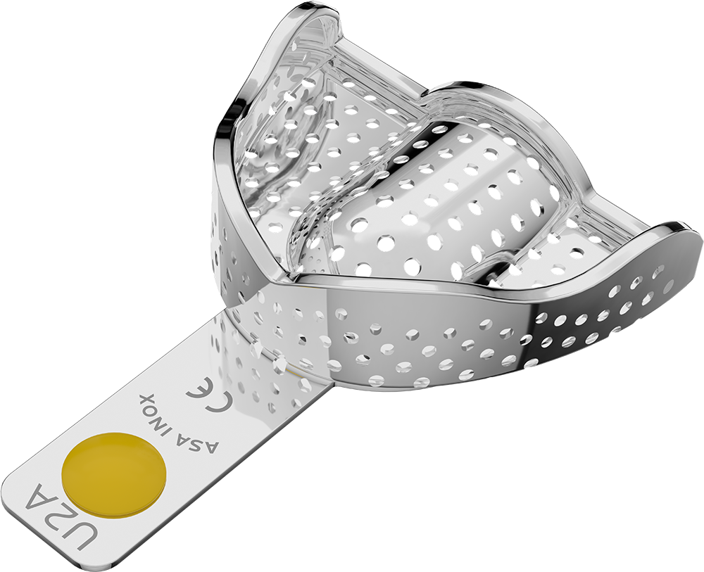 Perforiert, Edelstahl - PERMA-LOCK Anatomic - Retentionsrand - OK - XS 2804-U2A – ASA Dental S.p.A. Uninominale