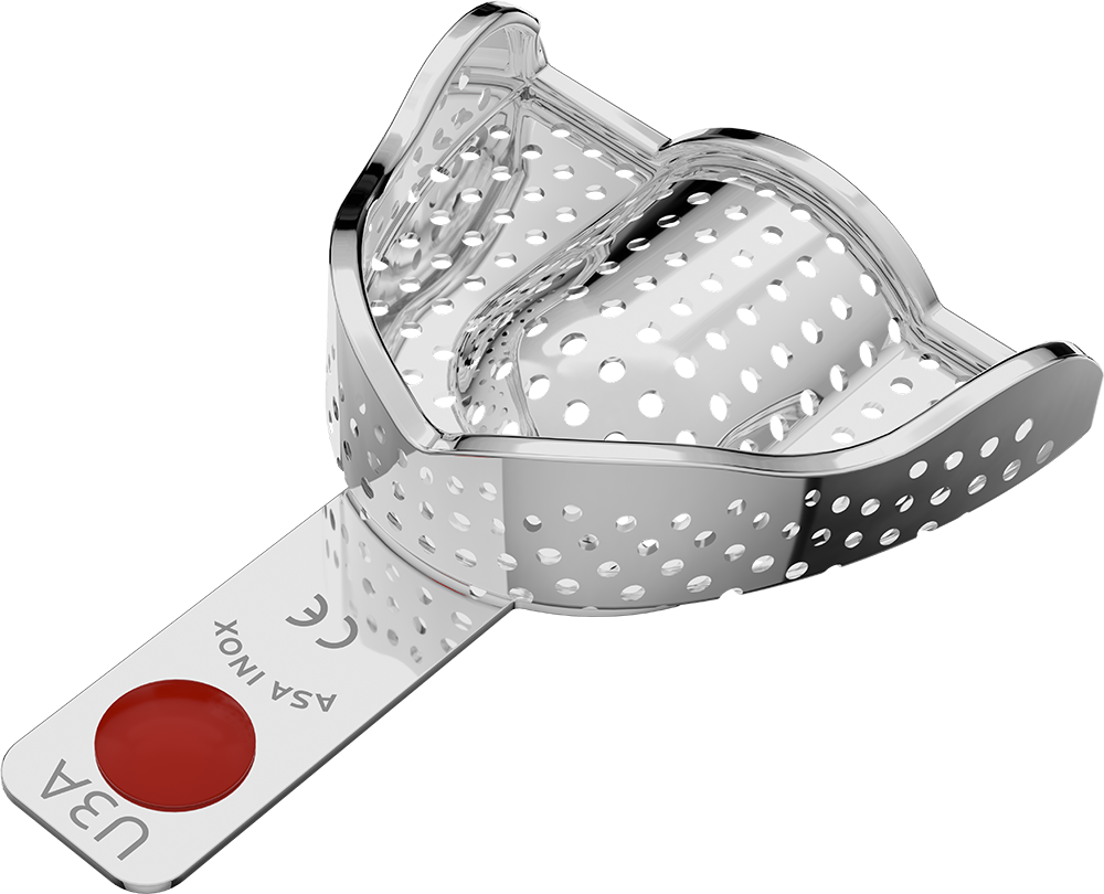 Perforiert, Edelstahl - PERMA-LOCK Anatomic - Retentionsrand - OK - S 2804-U3A – ASA Dental S.p.A. Uninominale