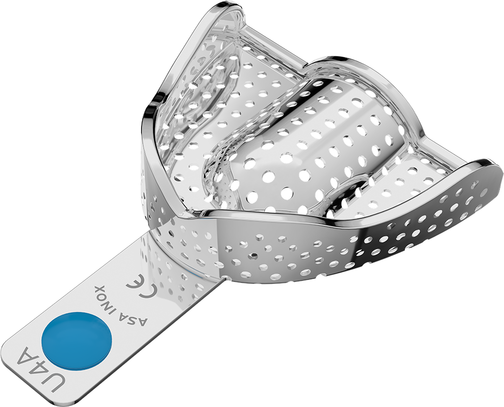 Perforiert, Edelstahl - PERMA-LOCK Anatomic - Retentionsrand - OK - M 2804-U4A – ASA Dental S.p.A. Uninominale