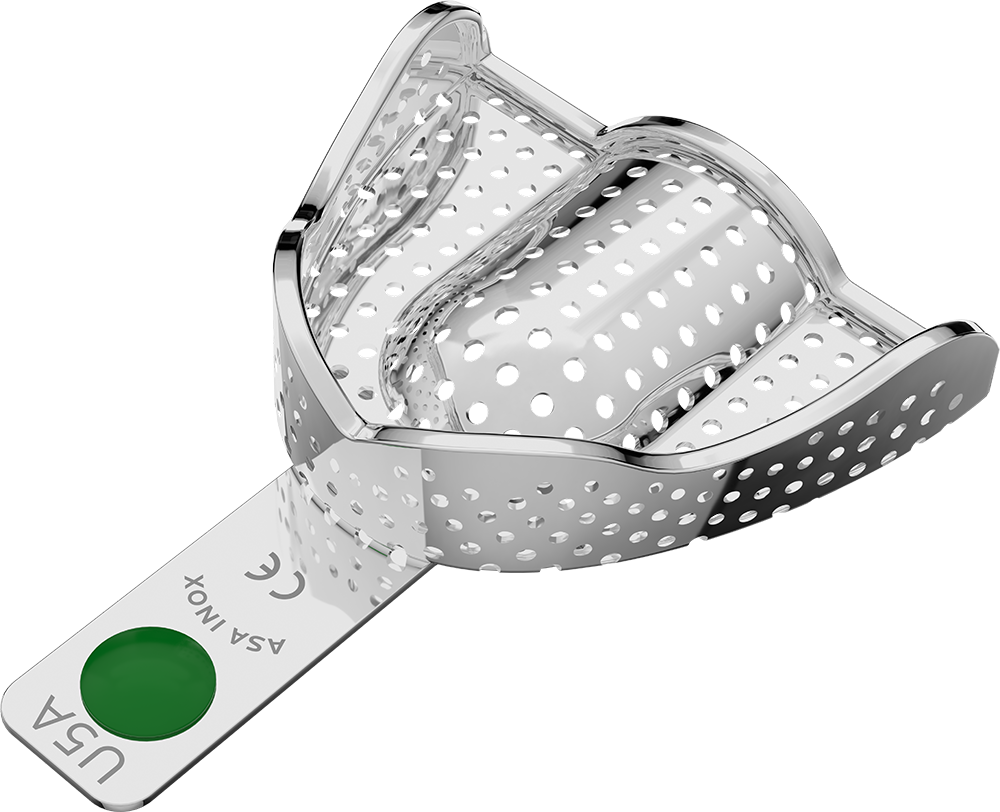 Perforiert, Edelstahl - PERMA-LOCK Anatomic - Retentionsrand - OK - L 2804-U5A – ASA Dental S.p.A. Uninominale