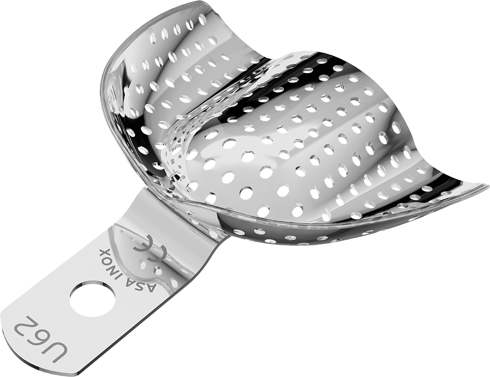 Perforiert, Edelstahl - anterior, bezahnt - Retentionsrand - OK 2806-U62 – ASA Dental S.p.A. Uninominale