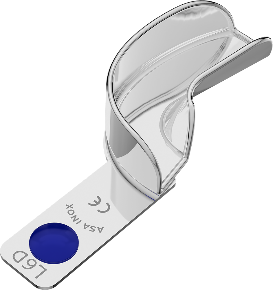 Abformlöffel - Nicht perforiert, Edelstahl - PERMA-LOCK - Retentionsrand - HALBSEITIG - XL 2807-L6D – ASA Dental S.p.A. Uninominale