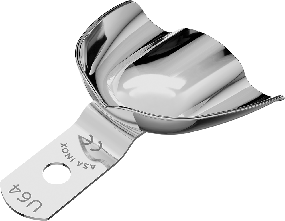 Nicht perforiert, Edelstahl - unbezahnt - Retentionsrand - OK - S 2808-U64 – ASA Dental S.p.A. Uninominale